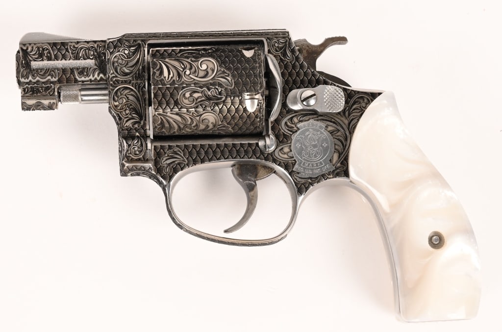 ENGRAVED SMITH & WESSON MODEL 60-7 REVOLVER .38SPL (1 of 7)