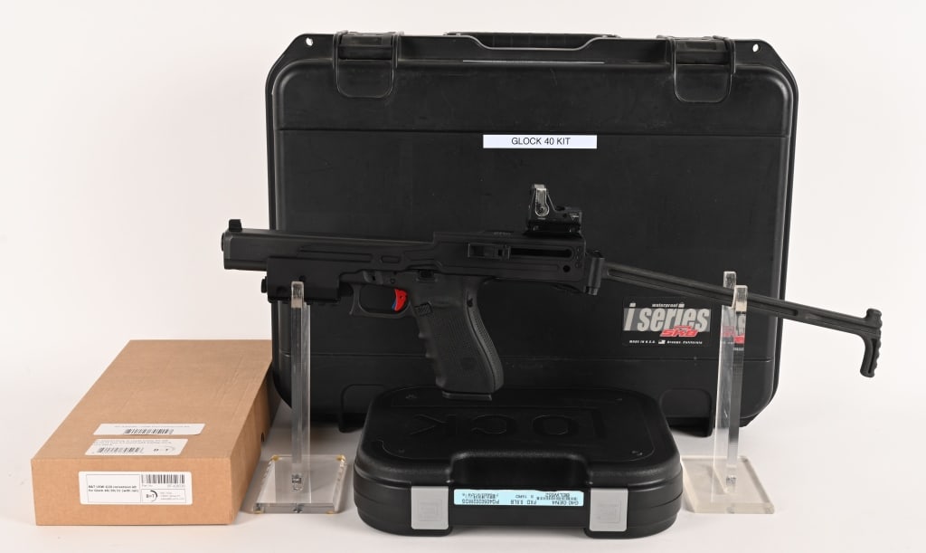 TRICKED OUT GLOCK 40 W/ B&T PISTOL BRACE & RMR (1 of 9)