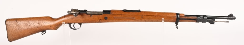 SPANISH LA CORUNA M43 MAUSER 8MM: SERIAL NUMBER: C2983. BARREL: 24". CALIBER: 8MM MAUSER. MANUFACTURED: 1940's. No visible import marks. Matching serials on the receiver, bolt, trigger guard and floor plate. Standard M43 sights, milit