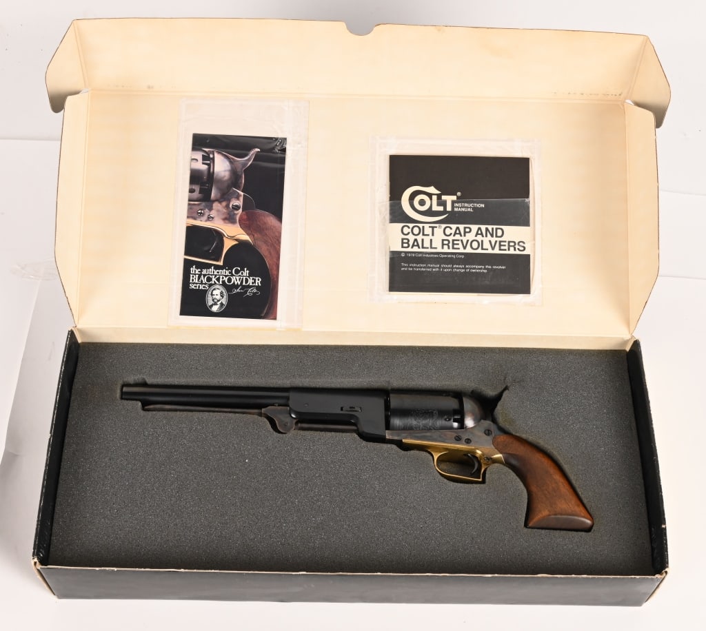 COLT WALKER BLUE & CASE 9" 44 CAP BALL ANIB (1 of 6)