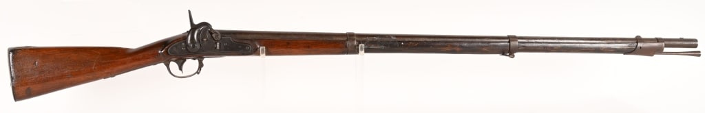 US MODEL 1816 MUSKET WITH MAYNARD CONVERSION: SERIAL NUMBER: N/A , BARREL: 42", CALIBER: .69 SMOOTH BORE. MANUFACTURED 1856-59. Frankfort Arsenal converted an estimated 20,000 Model 1816 muskets using Maynard tape prime locks provided by