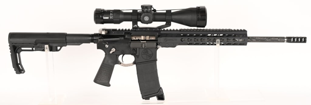 CUSTOM ARMALITE AR15 SEMI AUTO RIFLE (1 of 8)