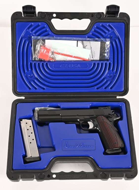 DAN WESSON BRUIN 10MM 1911 LONG SLIDE ANIB: SERIAL NUMBER: 1608764 BARREL: 6” CALIBER: 10MM MANUFACTURED: 2015-2020. Built as part of a special hunting initiative from Dan Wesson, this special ordered Bruin 10mm is equipped with a 6" barr