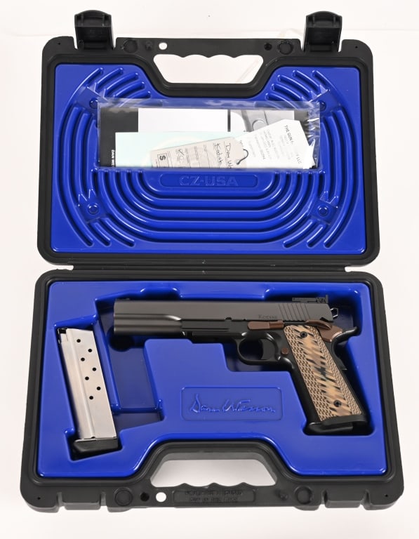 DAN WESSON KODIAK 10MM MATCH 1911 LONG SLIDE ANIB: SERIAL NUMBER: 2107509 BARREL: 6” CALIBER: 10MM MANUFACTURED: 2015-2020. Built as part of a special tactical initiative from Dan Wesson, this special ordered Kodiak 10mm is equipped with a 6" ma