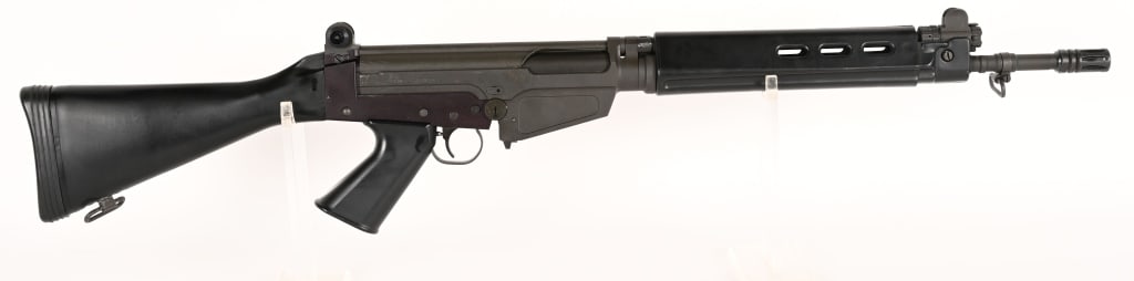 DSA SA-58 FAL 7.62X51 SEMI AUTO RIFLE: SERIAL NUMBER: DS18870. BARREL: 16". CALIBER: .308 WIN. The DSA SA-58 is a variant of the FN FAL. This factory built rifle features a metric pattern cast steel receiver, fully adjustable short-stroke