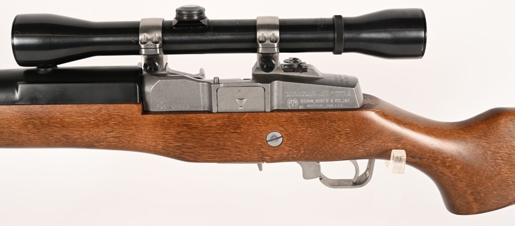 RUGER MINI-30 SEMI AUTOMATIC RIFLE WITH SCOPE - 5