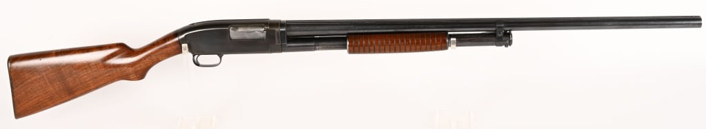 WINCHESTER MODEL 12 SLIDE ACTION SHOTGUN 12 GA: SERIAL NUMBER: 538706. BARREL: 30". GAUGE: 12 GA. CHOKE: FULL. CHAMBER: 2 3/4". LOP: 13 3/4". DAC: 1 1/2". DAH: 2 1/4. MANUFACTURED: 1930. The Winchester Model 12 in 12 gauge is a slide-action shotgun