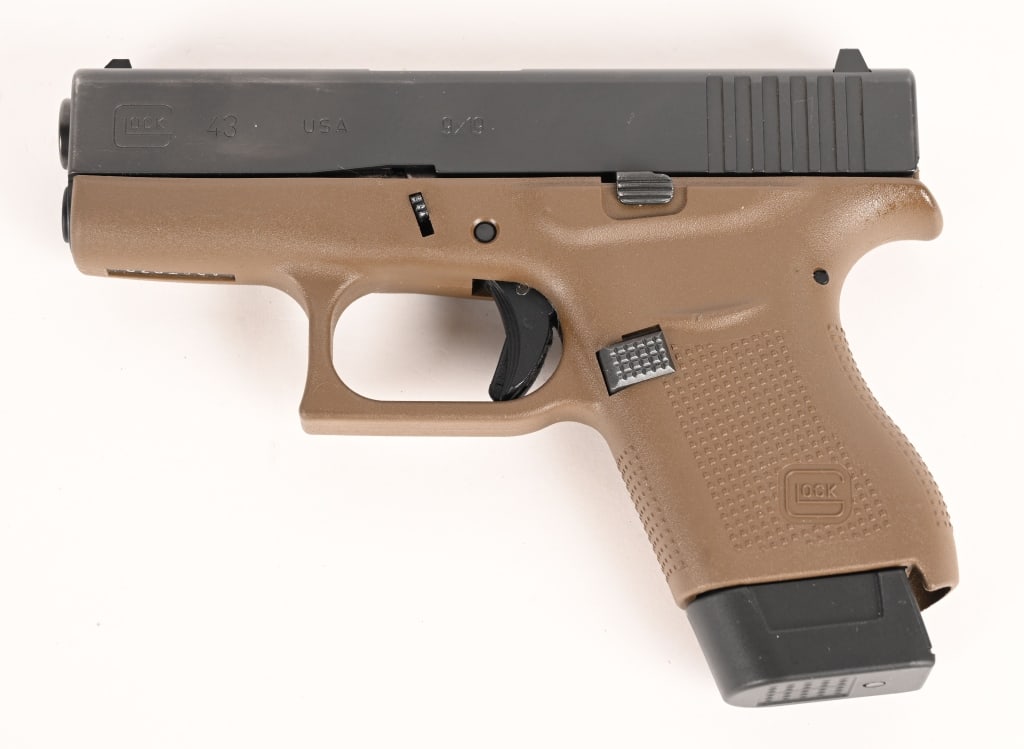 GLOCK 43 SINGLE STACK 9MM SEMI AUTO PISTOL - 2