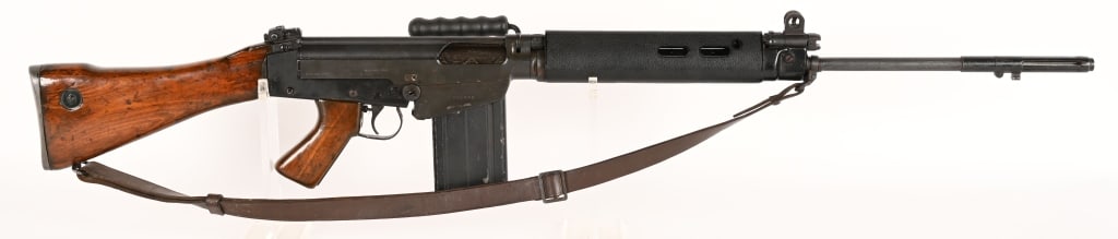 IMBEL / CAI L1A1 SPORTER .308 SEMI AUTO RIFLE: SERIAL NUMBER: 107540. BARREL: 20 1/2". CALIBER: .308 WIN. Receiver was made by Imbel in Brazil, before being imported by CAI. Built on what looks to be a Australian or New Zealand SLR surplus kit.