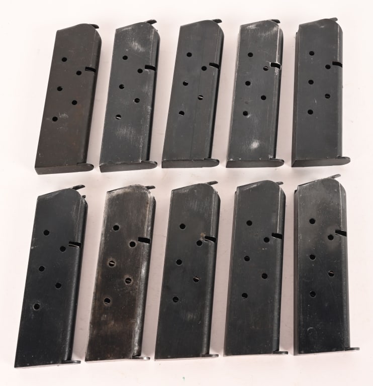 WW2 ERA 1911A1 SCOVILL MAGAZINES LOT OF 10 (1 of 4)