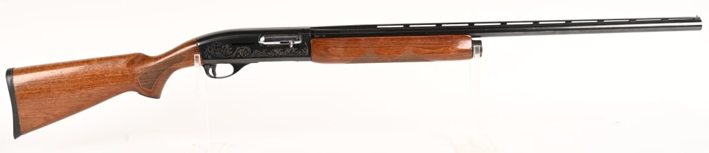 REMINGTON AUTOMASTER 878 12 GA SEMI AUTO SHOTGUN: SERIAL NUMBER: 57100L, BARREL: 27 3/4". GAUGE: 12 GA. CHOKE: FULL. CHAMBER: 2 3/4". LOP: 14 1/2". MANUFACTURED: circa 1960. The Remington 878 Automaster featured a self adjusting gas system, a predece