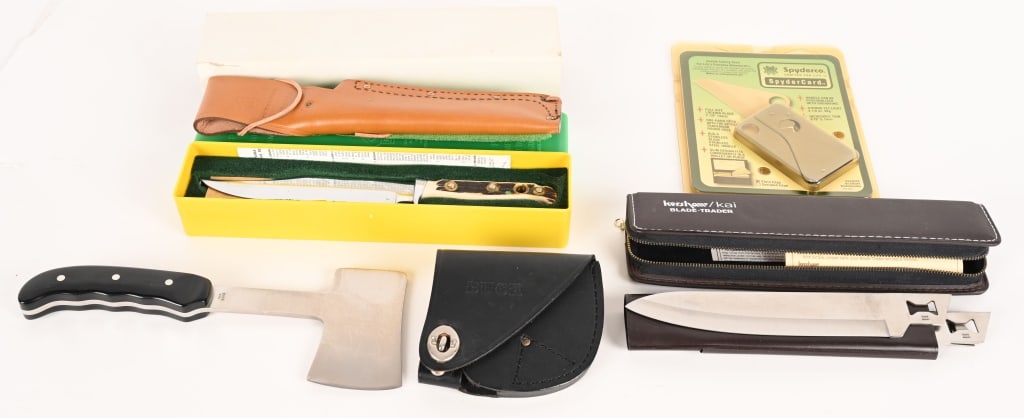 LOT OF PUMA, KERSHAW, BUCK AND SPYDERCO BLADES (1 of 4)