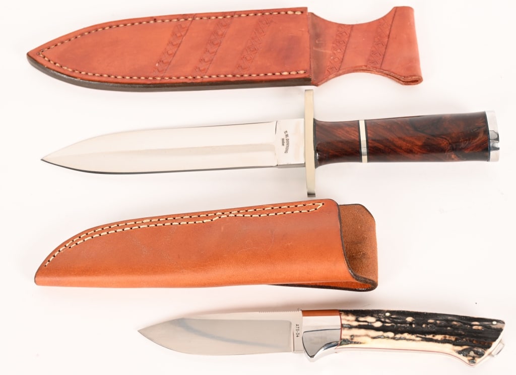 T.W. DOWNING CUSTOM DAGGER & R. COVER KNIVES (1 of 5)