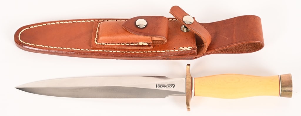 RANDALL MADE MODEL 2 MICARTA DAGGER - 2