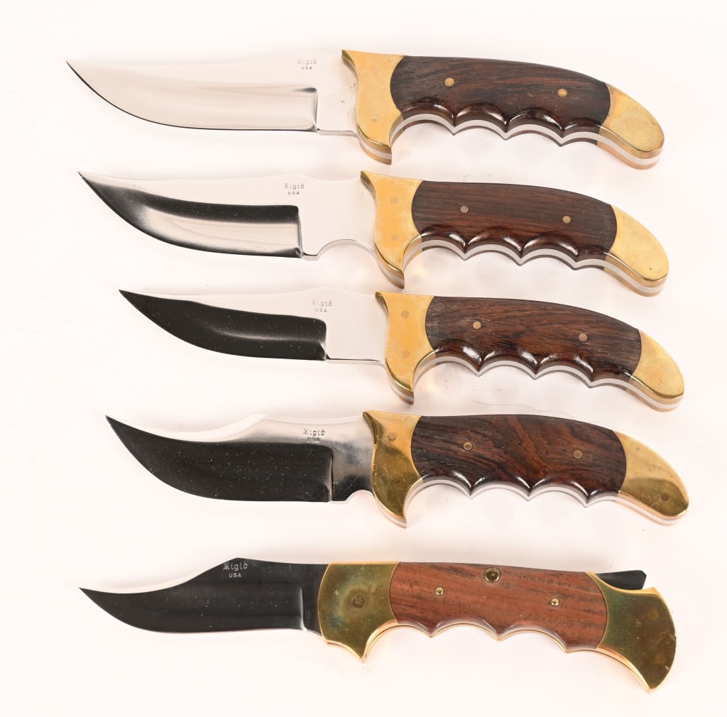 1970s RIGID FIXED & FOLDER BLADE KNIFE LOT (1 of 5)