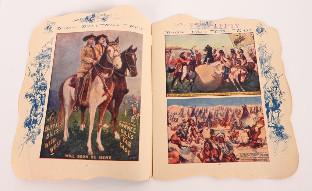 1909 BUFFALO BILL PAWNEE BILL WILD WEST PROGRAM - 4