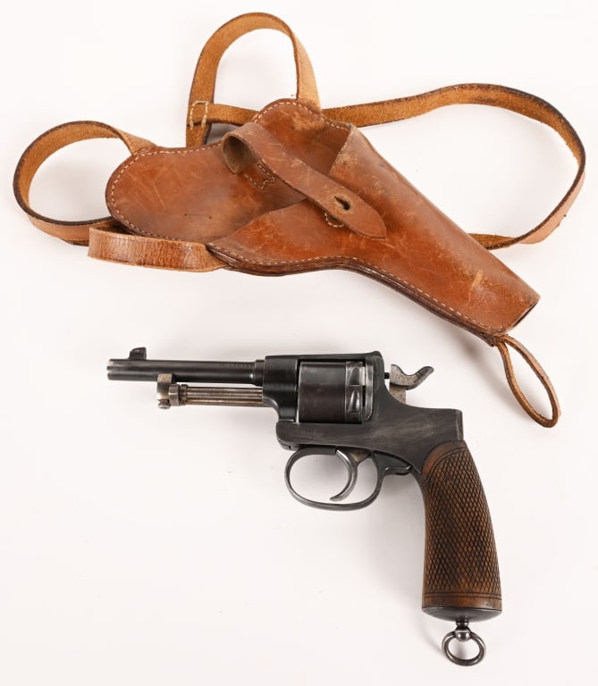 RAST & GASSER MODEL 1898 8mm REVOLVER: SERIAL NUMBER: 132762 BARREL: 4 9/16" CALIBER: 8MM GASSER MANUFACTURED: 1917 - 1919 The M1898 was designed to replace the Gasser M1870 revolver, which had been in service since the 1870s. The Rast &