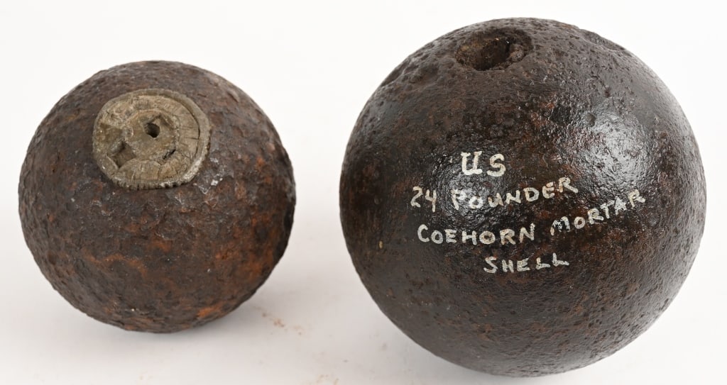 CIVIL WAR FEDERAL CANNON / ARTILLERY SHELL LOT (1 of 3)