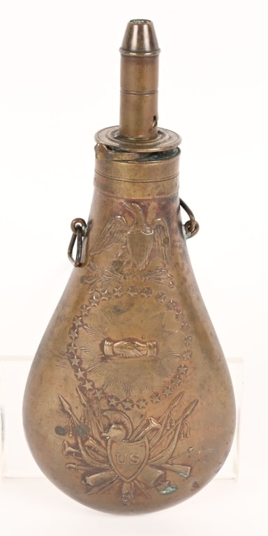 US MEXICAN WAR 1846 DATED AMES PEACE FLASK (1 of 7)