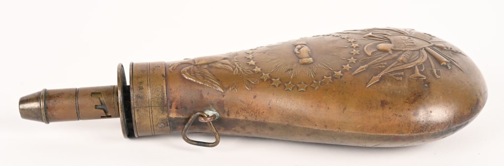 US MEXICAN WAR 1846 DATED AMES PEACE FLASK - 5