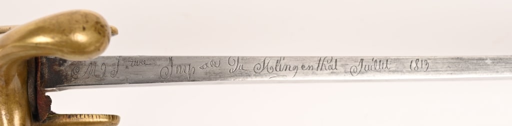 FRENCH CAVALRY MODEL AN XI SABRE DATED 1813 - 5