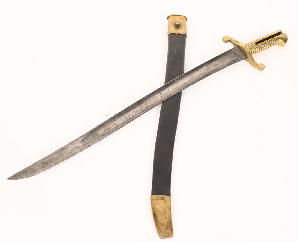 DUTCH MODEL 1854 NAVY SWORD BAYONET W SCABBARD (1 of 11)