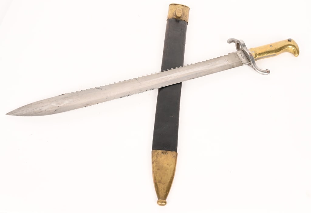 GERMAN M1865-71 MAUSER PIONEER SAWBACK BAYONET (1 of 8)