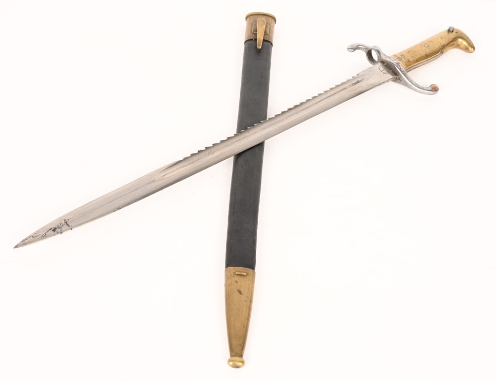 IMPERIAL GERMAN MAUSER M1871 SAWBACK BAYONET (1 of 10)