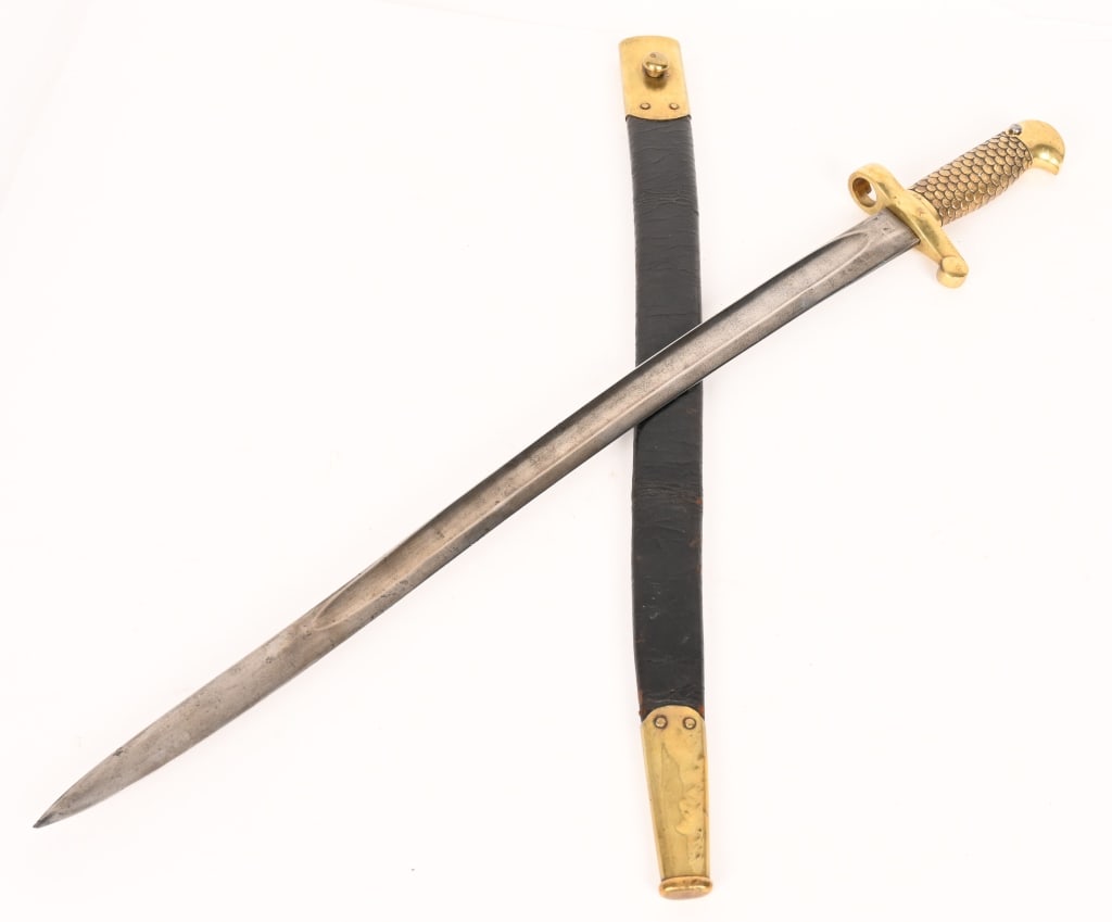 SCARCE WINCHESTER MODEL 1873 BAYONET W SCABBARD (1 of 8)