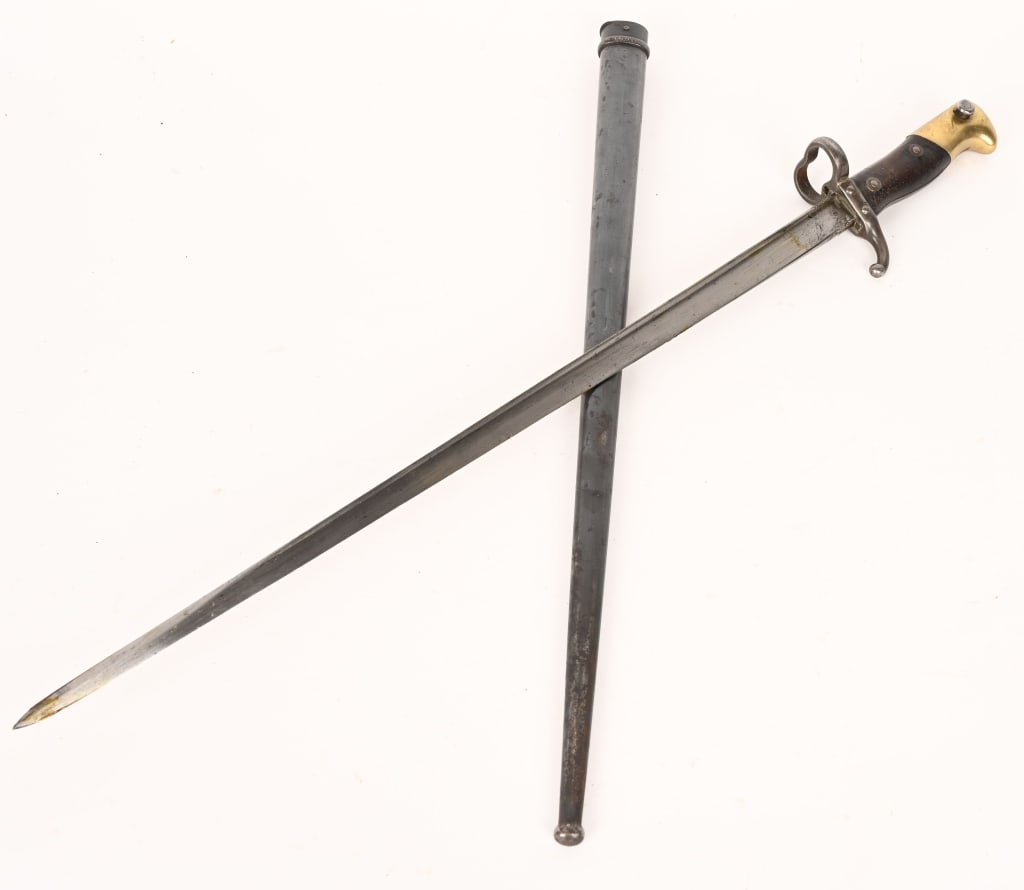 FRENCH GRAS M1874 DOUBLE SOCKET SHOTGUN BAYONET (1 of 7)