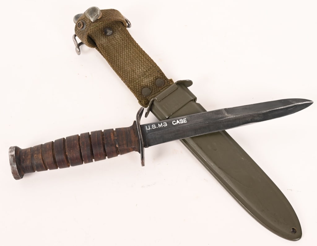 WWII US CASE BLADE MARKED M3 FIGHTING KNIFE WW2 (1 of 5)