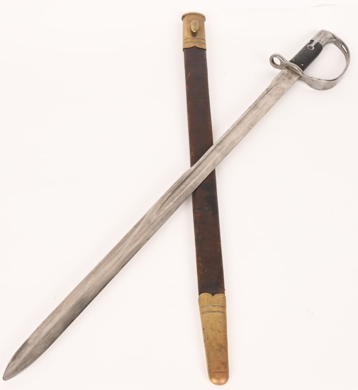 ENGLISH M1879 ARTILLERY SHORT SWORD WITH SCABBARD (1 of 11)