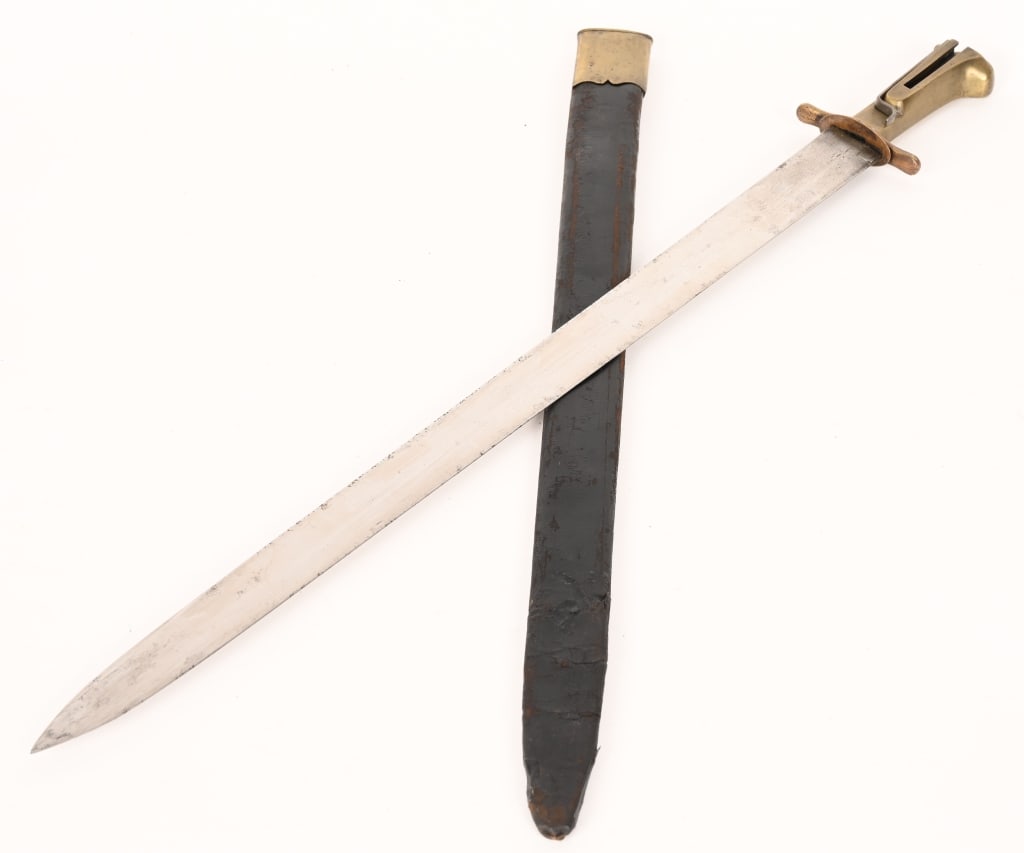 GERMAN PRUSSIAN 1810 HIRSCHFANGER SWORD BAYONET (1 of 8)