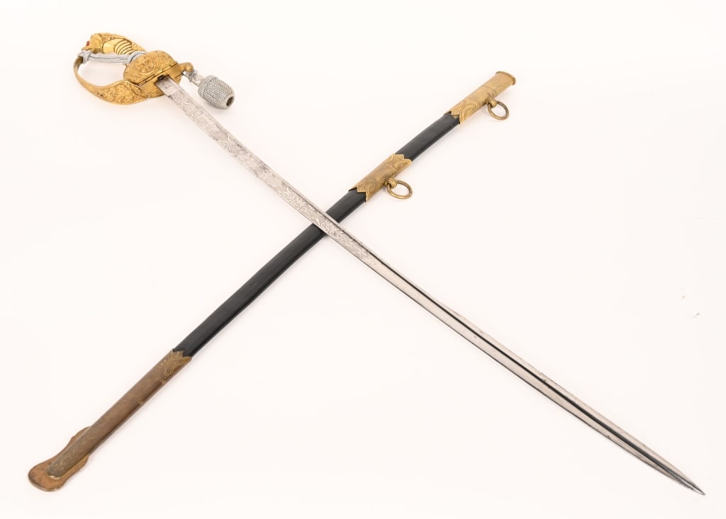 WW1 IMPERIAL GERMAN NAVY OFFICERS SWORD WWI (1 of 11)