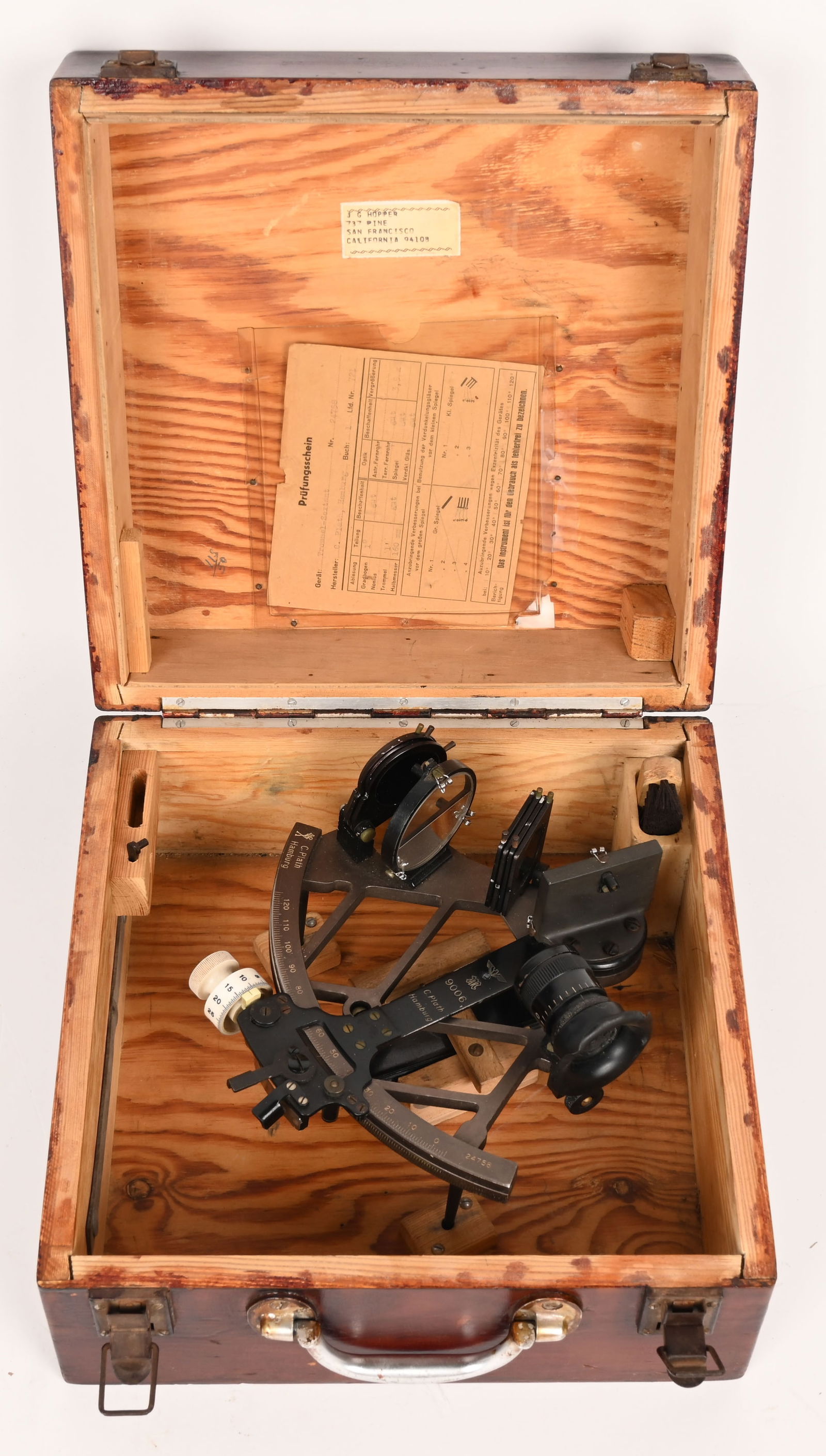 WWII NAZI GERMAN KRIEGSMARINE SEXTANT W CASE WW2 (1 of 4)