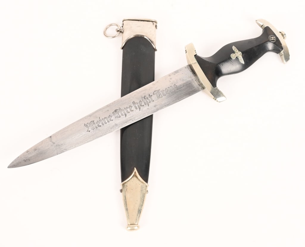 WWII NAZI SS M33 PARTIAL RÖHM DEDICATION DAGGER (1 of 8)