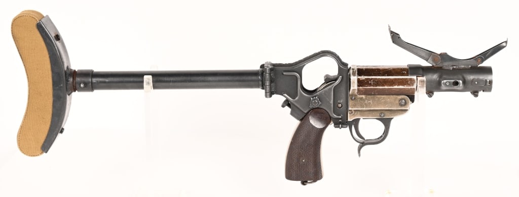WWII NAZI GERMAN FLARE PISTOL W SHOULDER STOCK WW2 (1 of 7)