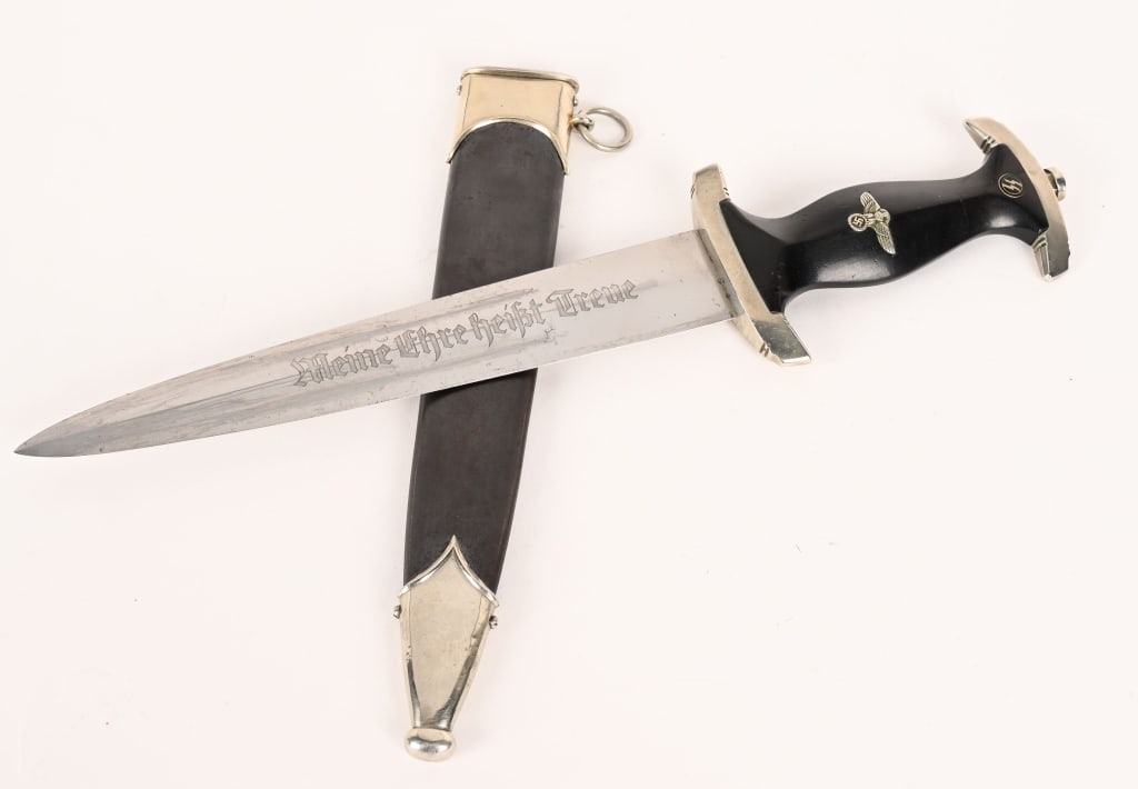 WWII NAZI SS M33 GROUND RÖHM DEDICATION DAGGER WW2 (1 of 7)