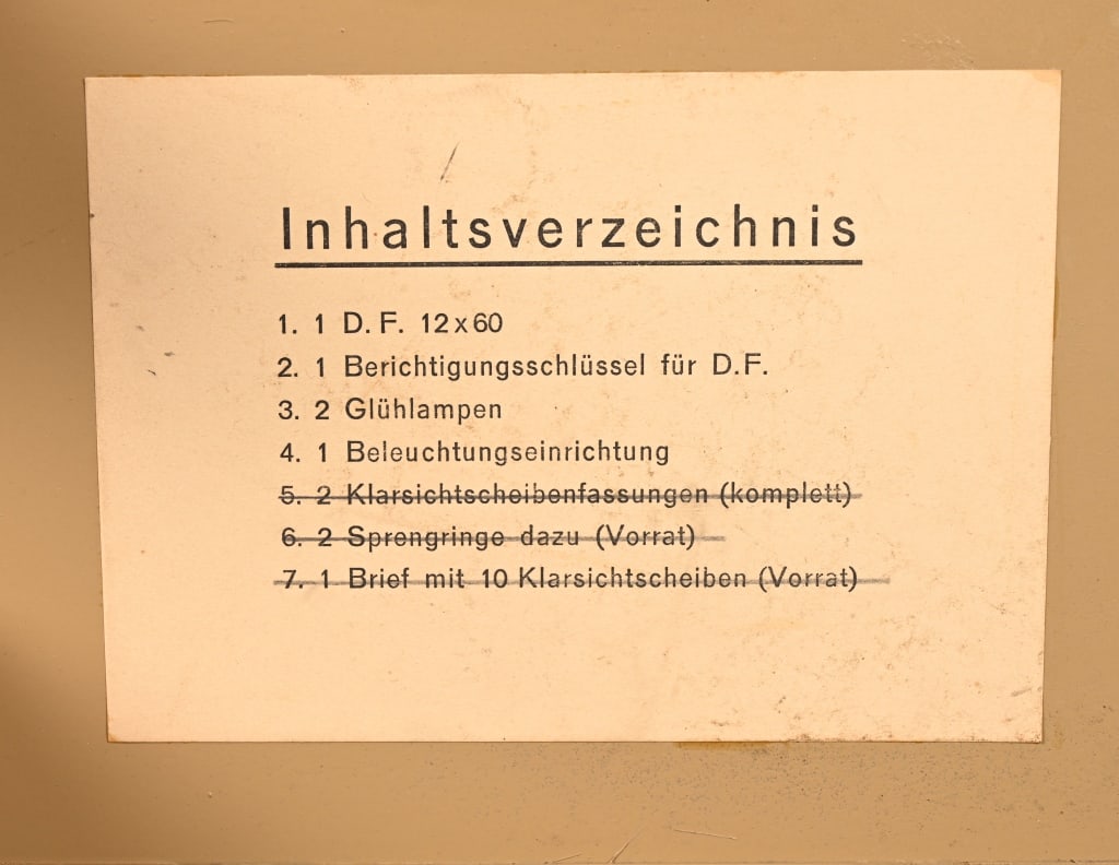 WWII NAZI GERMAN CASED BLC RANGEFINDER BINOCULARS - 3