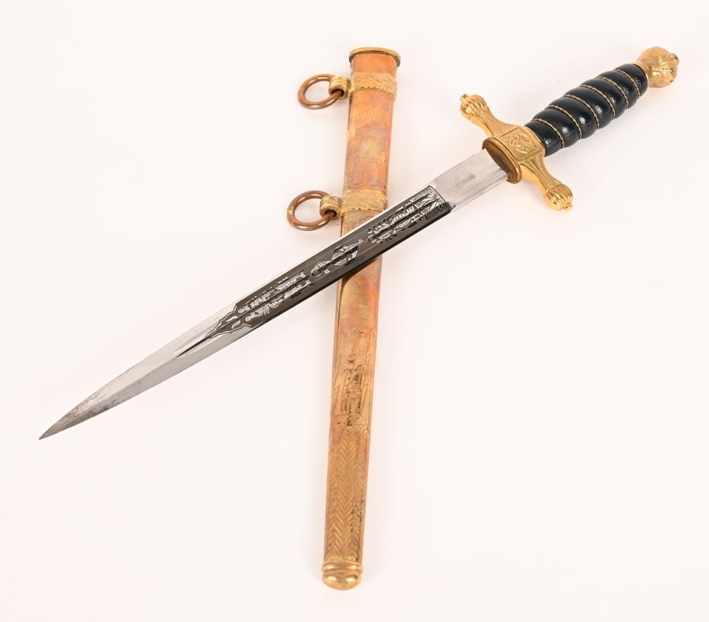 WWII NAZI GERMAN WATER POLICE PROTECTION DAGGER (1 of 5)