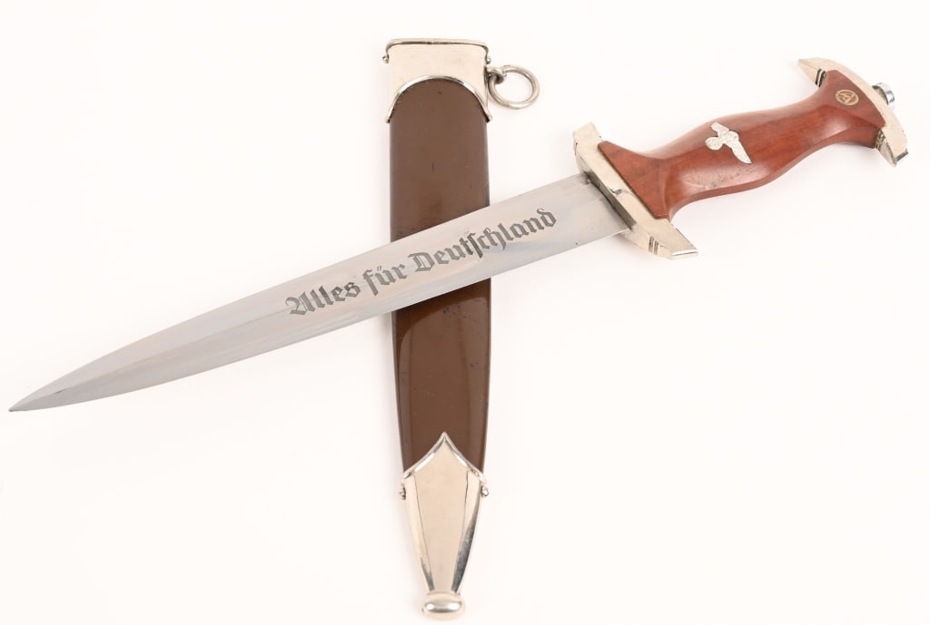 WWII NAZI GERMAN SA DAGGER W/ SCABBARD M7/13 WW2 (1 of 7)
