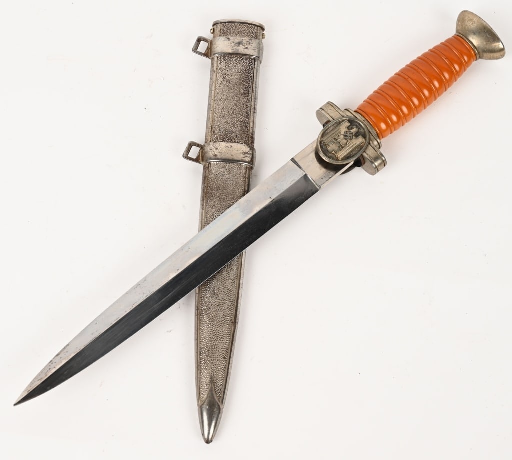 WWII NAZI GERMAN RED CROSS DAGGER & SCABBARD WW2 (1 of 6)