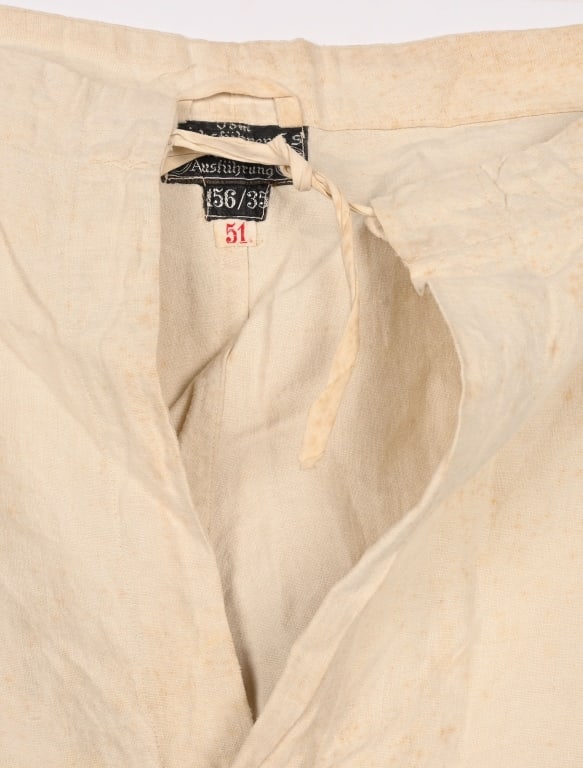 WWII NAZI GERMAN WAFFEN SS WHITE CAMO TROUSERS WW2 - 2