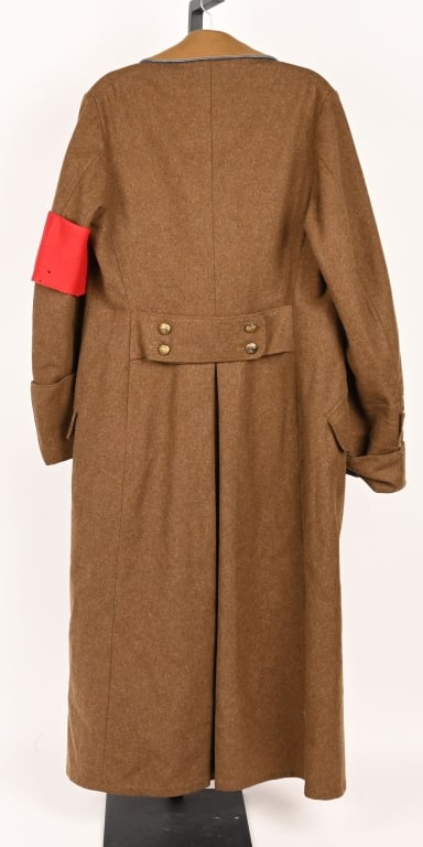 WWII NAZI GERMAN ORTS BLOCKWART LEVEL OVERCOAT WW2 - 5