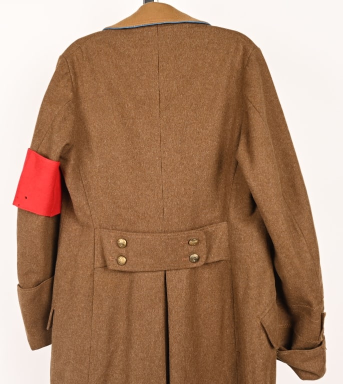 WWII NAZI GERMAN ORTS BLOCKWART LEVEL OVERCOAT WW2 - 6