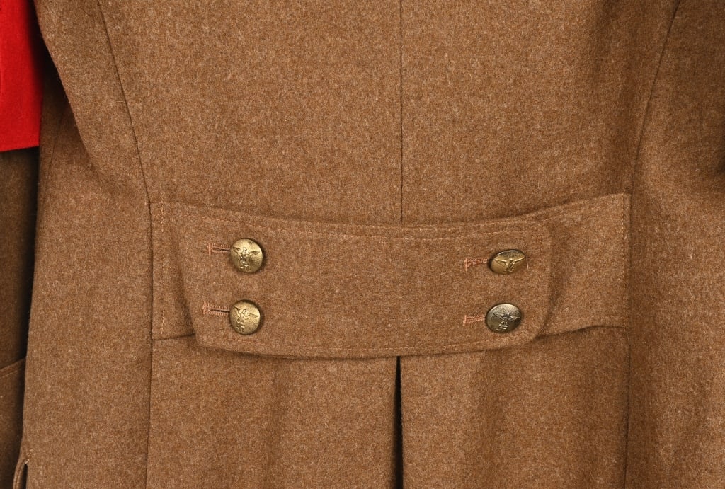 WWII NAZI GERMAN ORTS BLOCKWART LEVEL OVERCOAT WW2 - 7