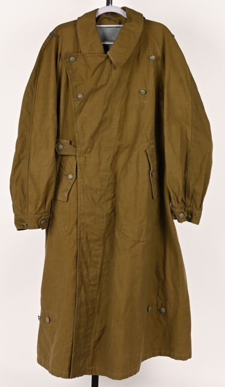 WWII NAZI TROPICAL MOTORCYCLIST'S PROTECTIVE COAT (1 of 6)