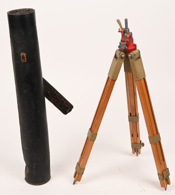 WWII NAZI GERMAN WEHRMACHT OPTIC TRIPOD CME S.F.14: Very nice original heavy wooden tripod for the Scherenfernrohr 14 binoculars. Whilst the optics itself are fairly easy to obtain, it is extremely hard to find in full original condition. Perfect for
