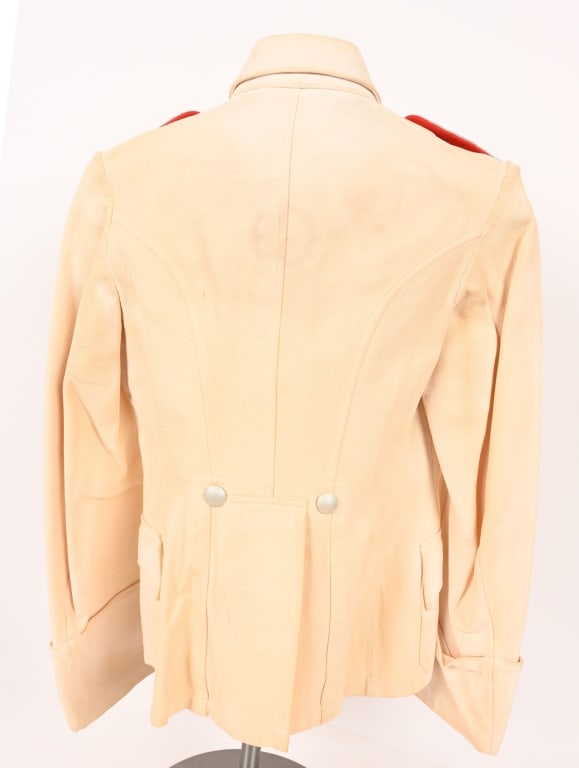 WWII NAZI GERMAN HAUPTMANN WHITE SUMMER TUNIC - 5