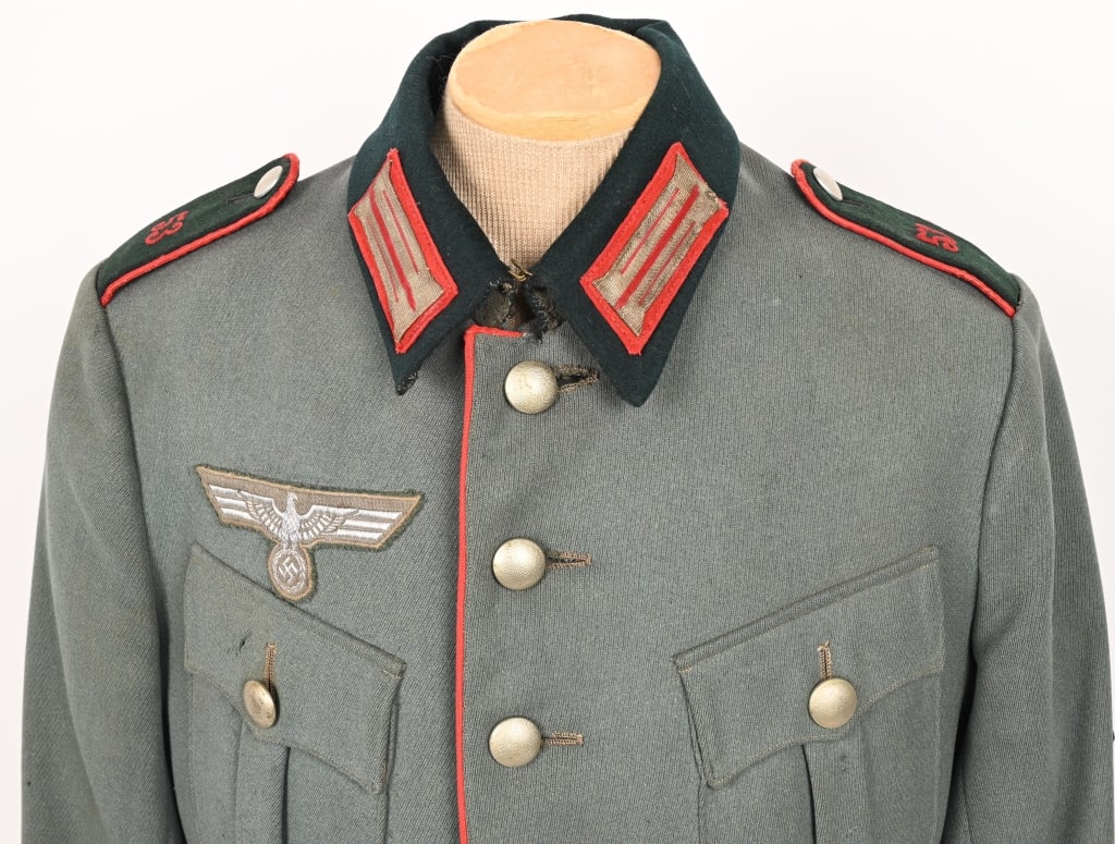 WWII NAZI 53RD ARTILLERY OLD STYLE SERVICE TUNIC - 2